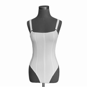 New H&M White Cotton Ultra Soft Bodysuit Women’s Lingerie Women’s Top